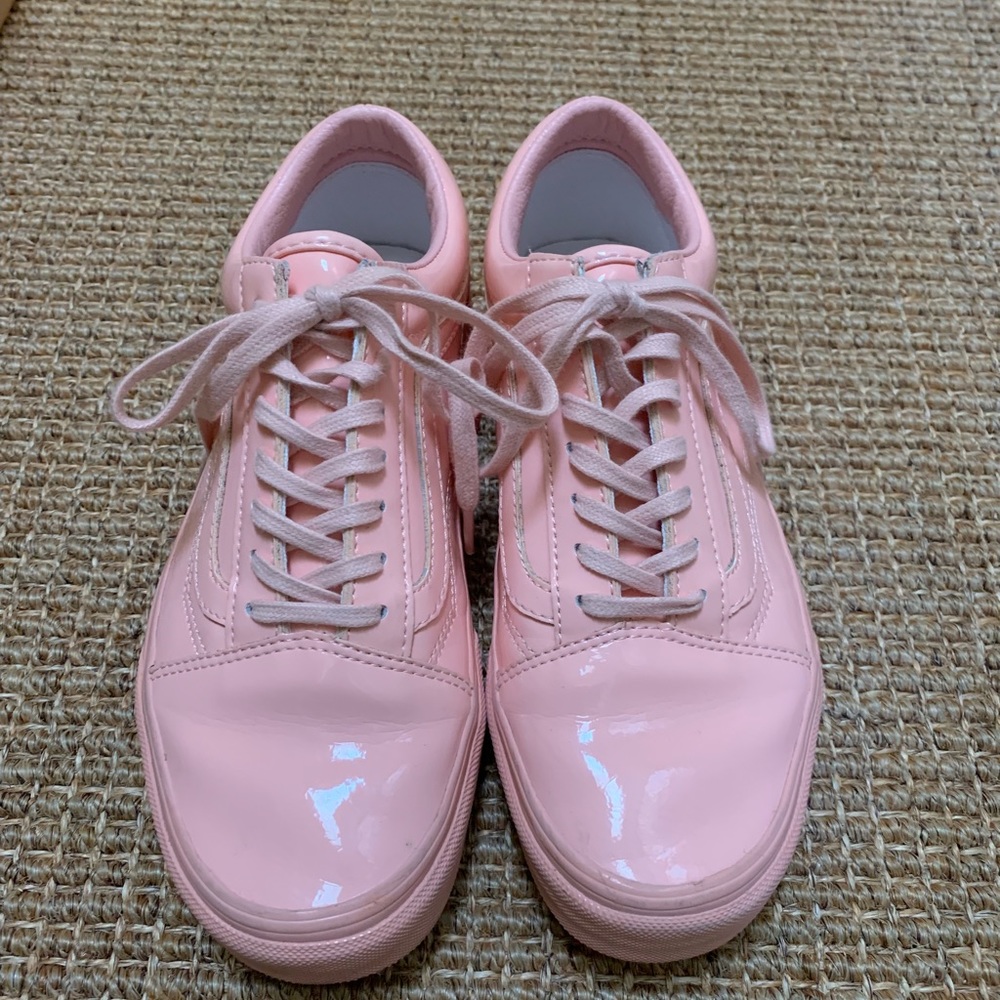 Vans old skool leather shoe